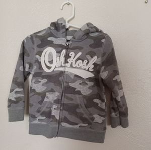 Grey Oshkosh Boy's Camo Jacket, 2t